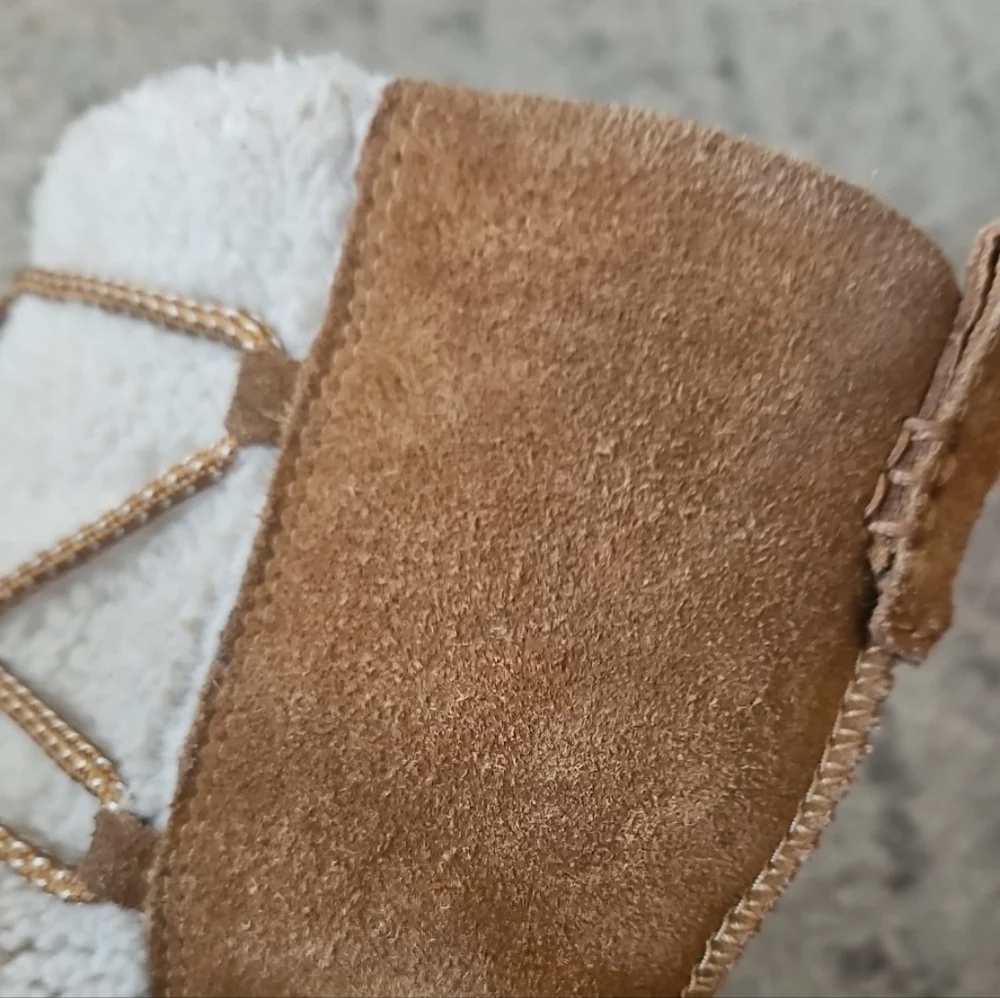 Koolaburra Ugg Junior Girls Tan Michon Short Shearling Warm Winter Boots 3